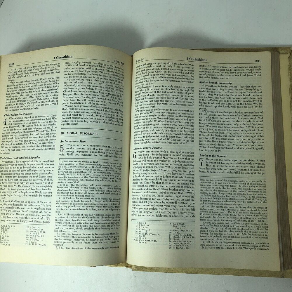 The New American Bible Holy Fireside Family Edition Catholic NAB 1971 1972 B - Picture 14 of 15